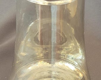 Vintage 1950's Light Smoke Glass Hurricane Chimney