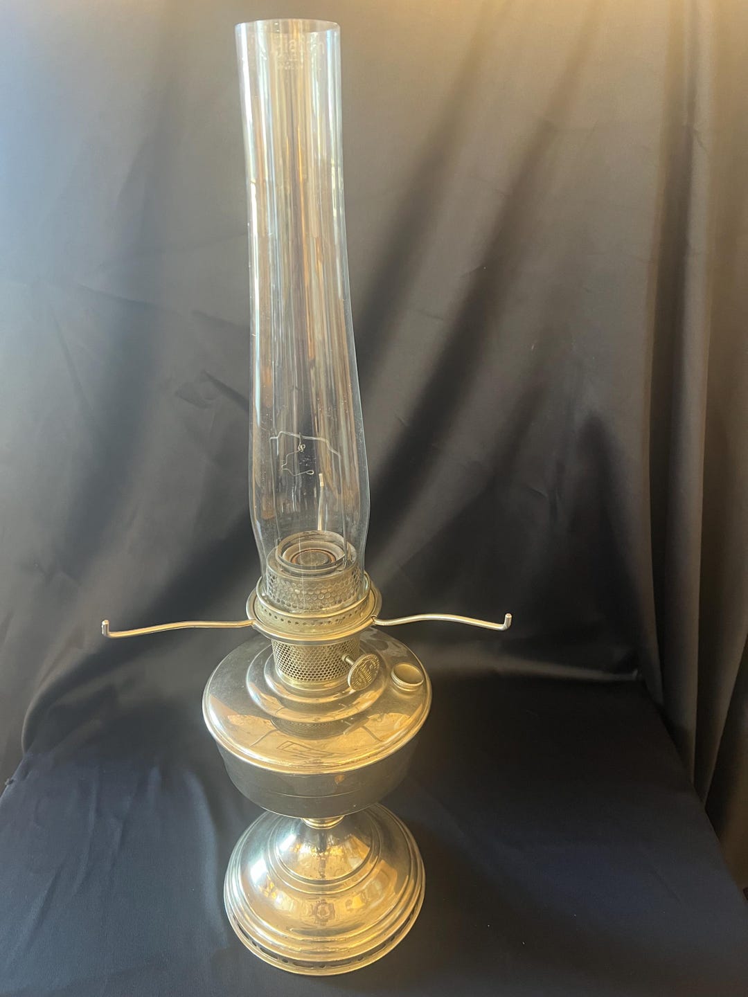 Aladdin Model No.12 Nickel Plated Brass, Oil Kerosene Mantle Lamp