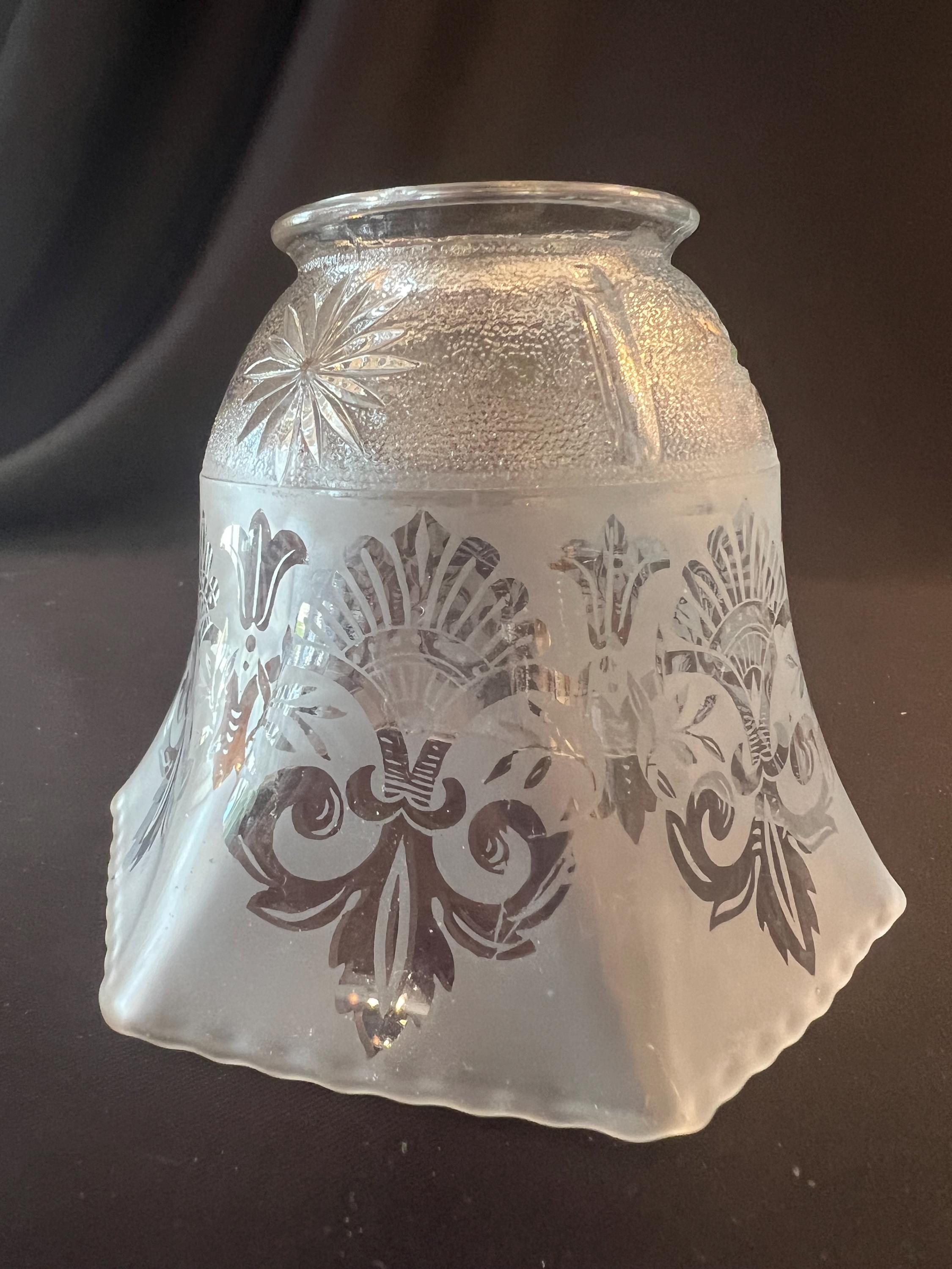 Lampenschirm glas antik