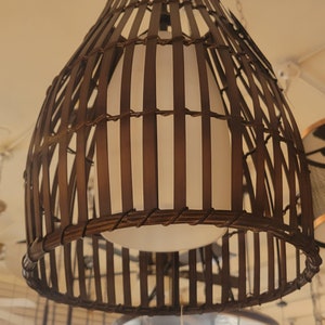 12&quot; Brentwood Shore Slatted Pendant Light