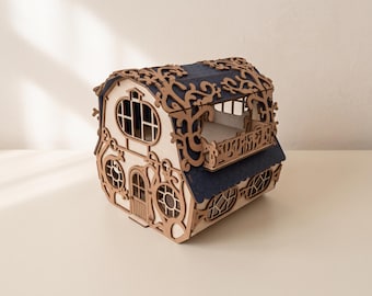Fantasy Cottage Laser Cut Files: 1/27 Woodland House Model