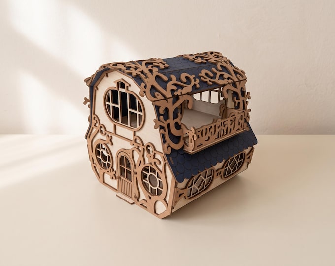 Fantasy Cottage Laser Cut Files: 1/27 Woodland House Model