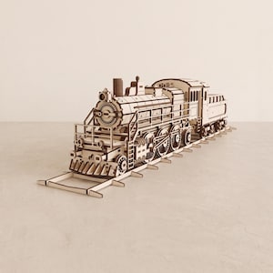 Laserschnittdateien für Dampflokomotiven: Lokomotive und Waggon, SVG DXF