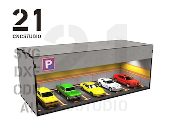 Parking 1/64 LASER CUT FILE, dxf, svg, cdr, ai