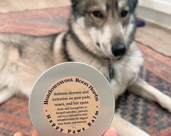 Happy Paws Balm | hot spots | cracked paws | nose | minor wounds | lick safe | all natural