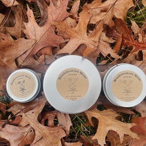 All Healing Salve dry skin hand balm calendula moisturizing herbal infused organic natural wild-foraged image 1