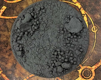 Skull Base - 100mm Round Monster Base x 1 - Resin - designed and made by LegendGames