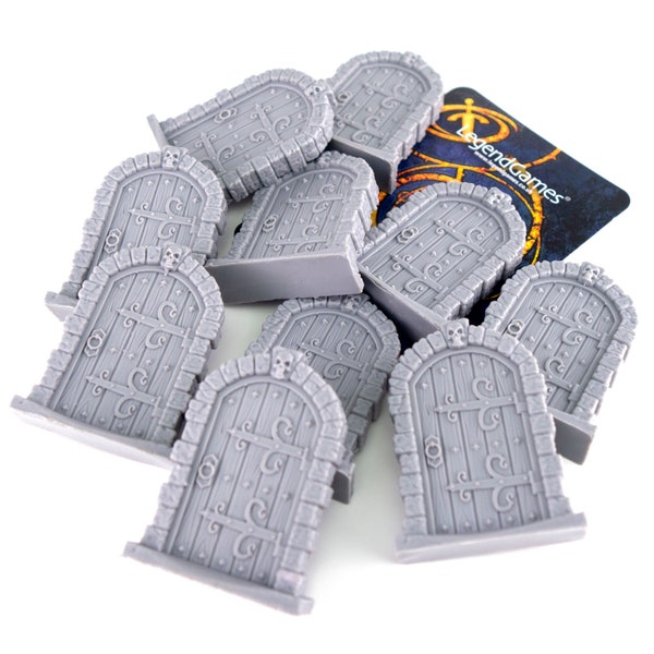 Dungeon Doors x10 - Resin - designed and made by LegendGames