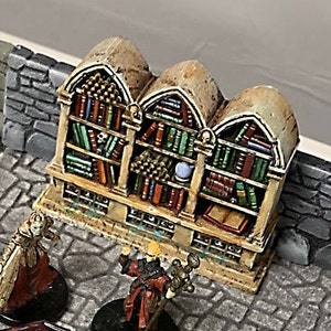 Necromancer Filled Bookcase - Resin - designed and made by LegendGames