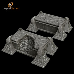 Dark Elf tombs x2 - Resin - designed and made by LegendGames