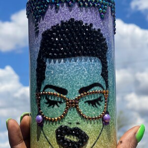 Short Hair Rhinestone Tumbler