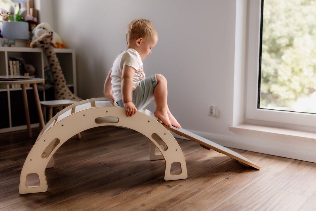 Montessori Wooden Rocker for Kids, Montessori Wooden Rocker, Gift for ...