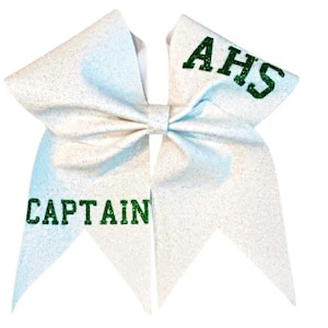 Solid Glitter bow. STIFF Large | Cheer | Dance | Hair | Personalized | 1 color