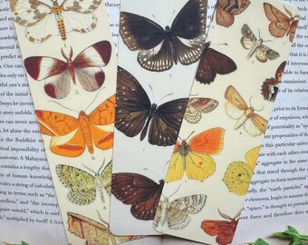 Vintage Butterfly Bookmark Set | Science Bookmark | Nature Bookmark | Vintage Gifts | Gift for Readers | Book Accessories | Light Academia
