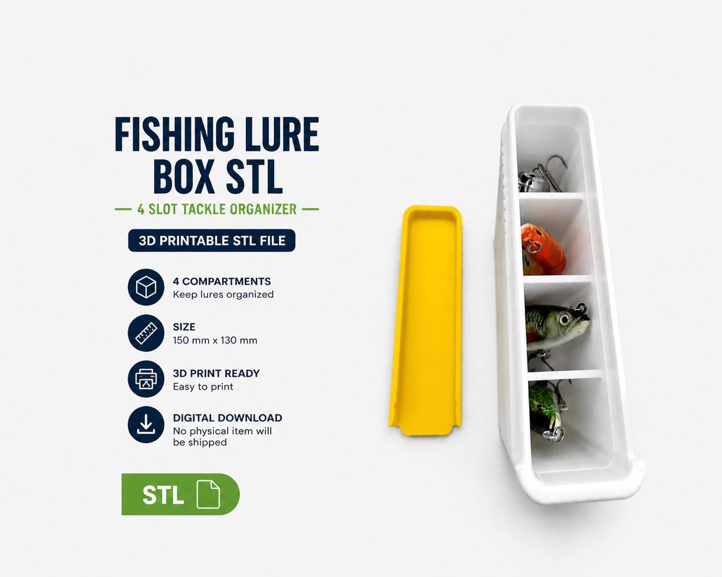 3d printed fishing lure box Scale Tackle Style The RC Chop Shop TACKLE models for 3D printer