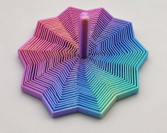 Juguete antiestrés en espiral paramétrica STL – Decoración geométrica para escritorio (Descarga digital)