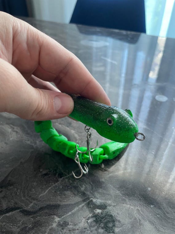 3D Snake Fishing Lure STL File | Topwater Swimbait (25cm, 40g) - Etsy Israel 3D Snake Fishing Lure STL File | Topwater Swimbait (25cm, 40g) - Etsy Israel