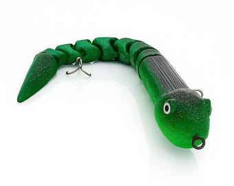 3D Snake Fishing Lure STL File | Topwater Swimbait (25cm, 40g) - Etsy Israel