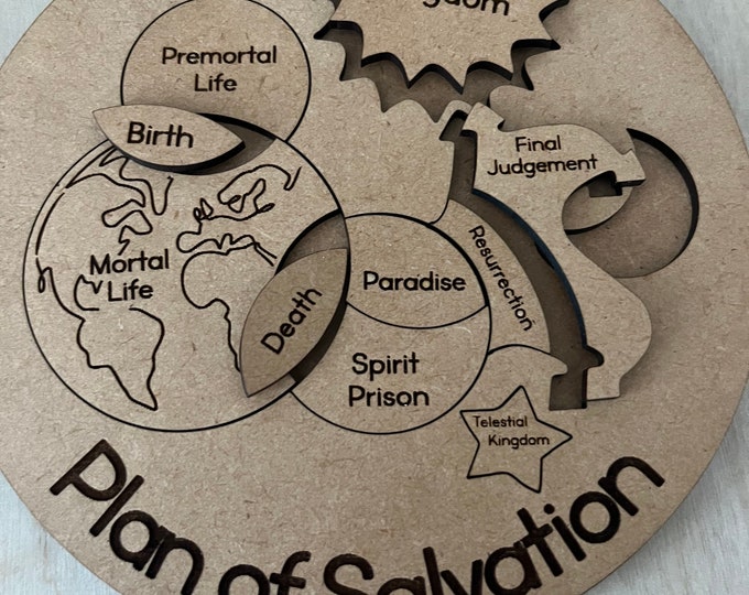 LDS Plan of Salvation Missionary Tool Puzzle Laser Gift - Etsy