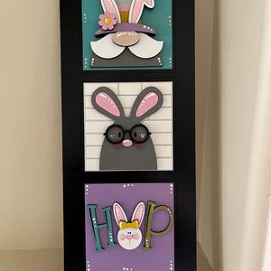 Square interchangeable Easter signs, interchangeable signs, farmhouse style, laser cut