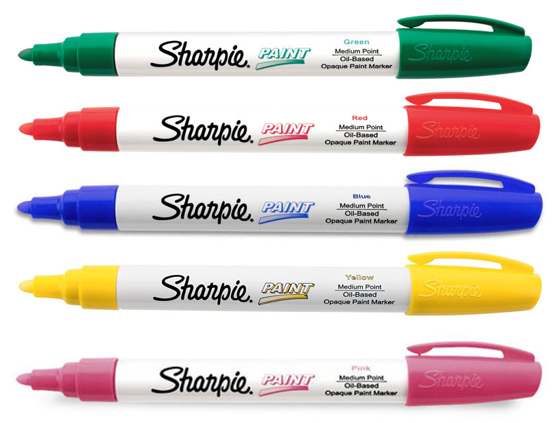 White Sharpie Oil-Based Paint Marker Pen - Fine