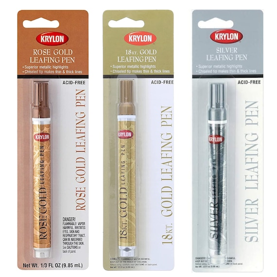 Krylon Acid free Leafing Pen for Metallic Highlights Gold Etsy