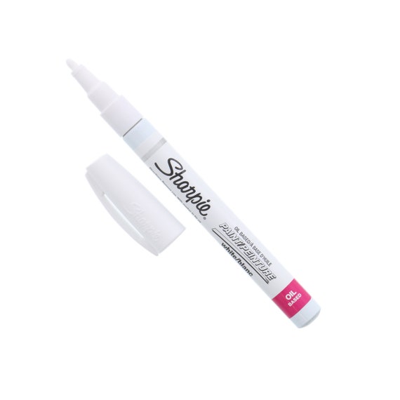 White Sharpie Oil-Based Paint Marker Pen - Fine