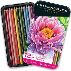 Prismacolor Premier Juego de lápices de colores de núcleo grueso, 12 colores, Botánico