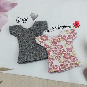 T-shirt for pullip dolls 22/24/26/27 S/M obitsu, pullip stock body