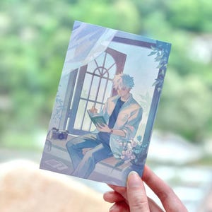 日本画ミニフレーム「 lampadaire」 Mini Shikishi Frame - Etsy