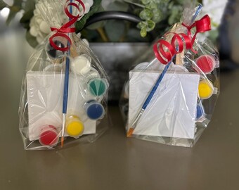 Party favors / art / diy / paint your own / canvas / birthday / girls night