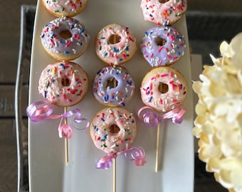 mini donuts / treats / homemade / party favors / handmade / desserts