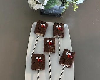thanksgiving / fall / turkeys / rice crispy treats / desserts / homemade / handmade