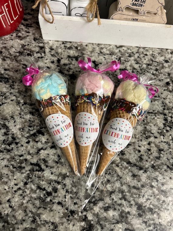 Party Favors Ice Cream Cones Cotton Candy Birthday Baby