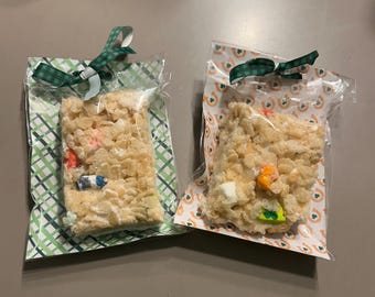 St Patrick’s day / Lucy charms / treats / holiday treats / rice crispy treats / dessert
