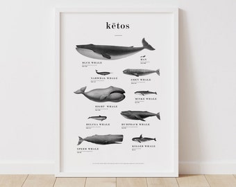 Whales Print, Whales Wall Art, Whales, Minimal Wall Art, Nursery Poster, Kids Poster, Printable, Whales Poster, Modern Decor, Minimal Poster