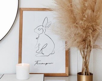 Custom One Line Pet Portrait: Minimalist Art Print (Digital Download)