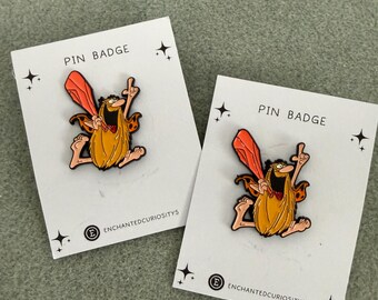 Captain Caveman Character Retro metal enamel pin badge