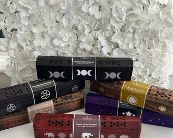 Wooden Incense Box gift set see description for designs & fragrance