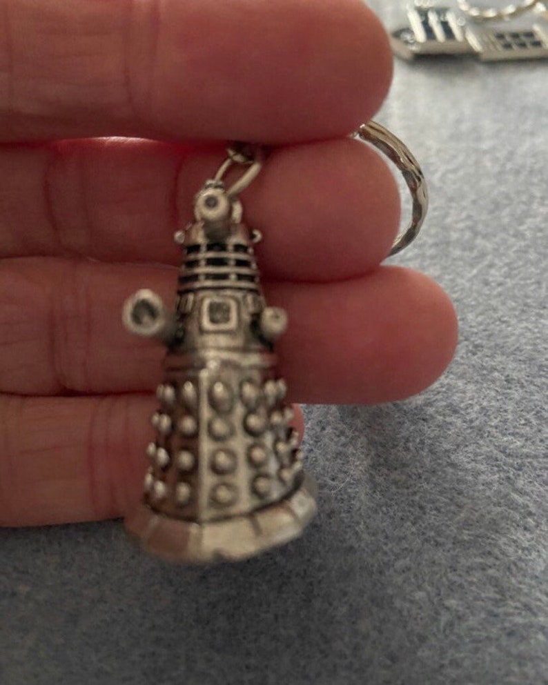 Dr Who Large 3D Dalek Keyring With or Without Police Box Tardis & Sonic ...