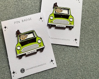 Mr Bean Cartoon Character Retro metal enamel pin badge