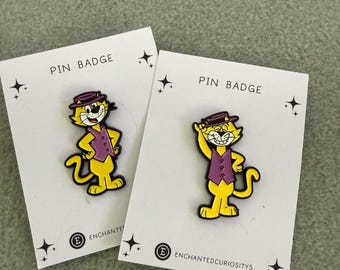 Top Cat  Cartoon Character Retro metal enamel pin badge