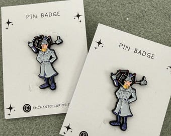 Inspector Gadget Character Retro metal enamel pin badge
