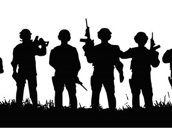 Infantry Silhouette SVG