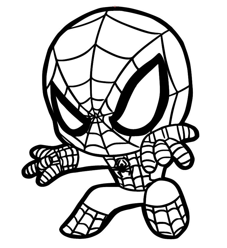 Baby Spiderman SVG File - Etsy