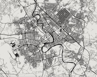 Baghdad, Iraq Map, SVG and image file