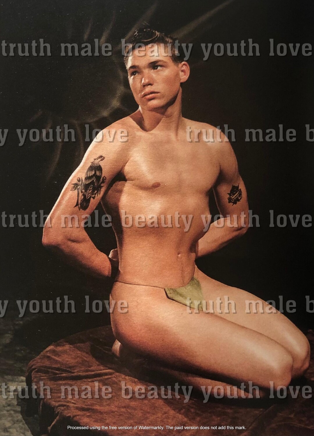 5 Copyrightfree Nude Men Male Physique Muscle Hunk Stud Beefcake