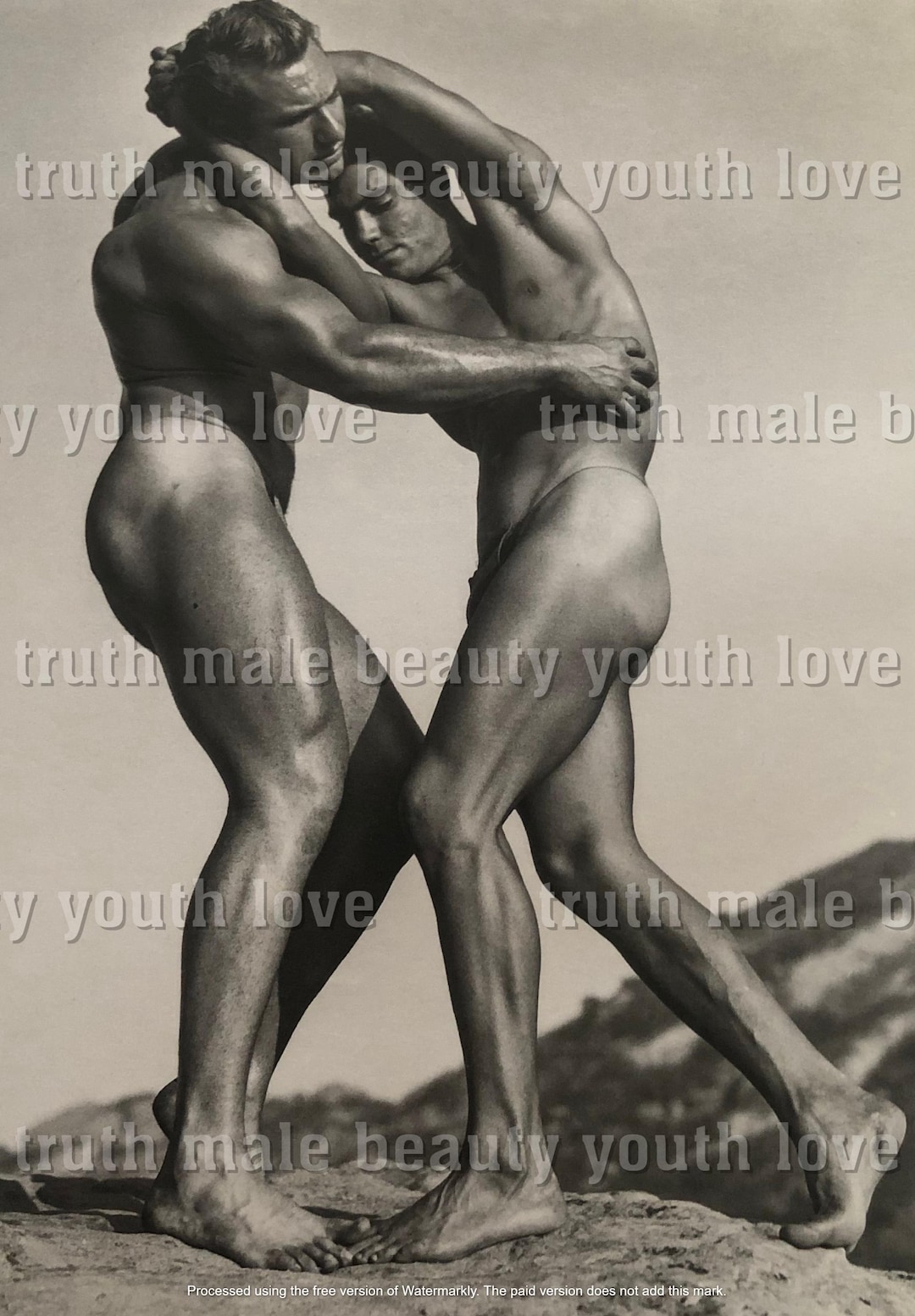 5 Copyrightfree Nude Men Male Physique Muscle Hunk Stud Beefcake