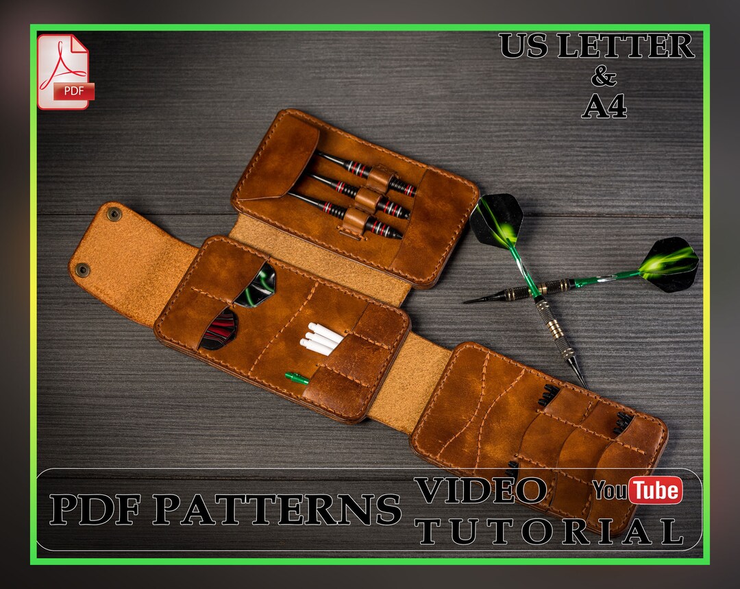 Leather PDF Pattern for Dart Case PDF Pattern for Dart Etsy