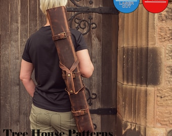 Leather Pool Cue Case Pattern: PDF & DXF Digital Download